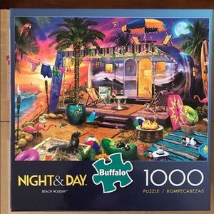 1000 Piece Puzzle Night & Day Beach Holiday